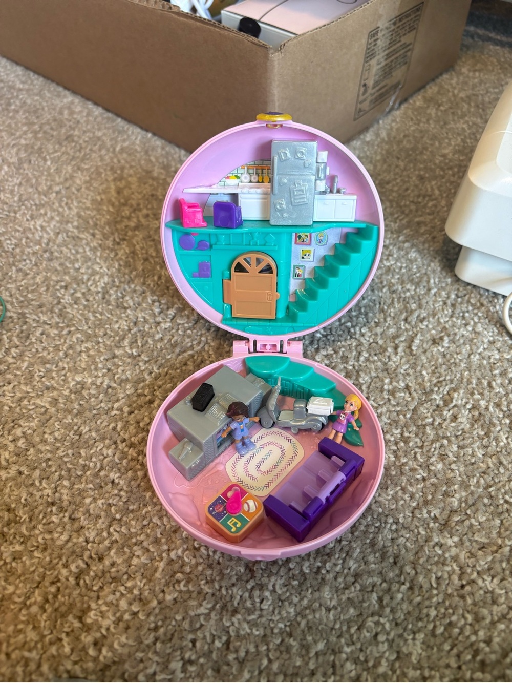 Pink & Teal Polly Pocket Donut